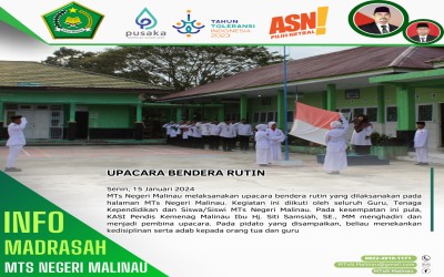 UPACARA BENDERA RUTIN